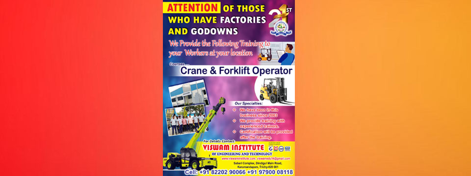 Forklift Operator Training in Trichy